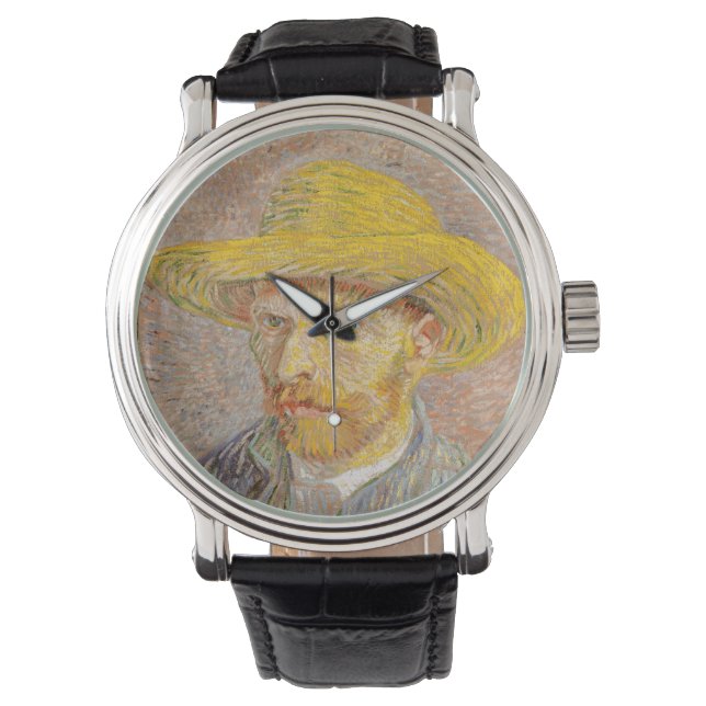 Montre Vincent Van Gogh Paille Casquette Peinture de port (devant)