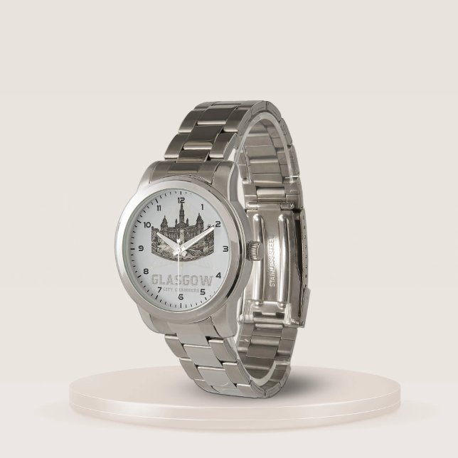 Montre Vintage City Chambers Bracelet en argent surdimens (Créateur téléchargé)
