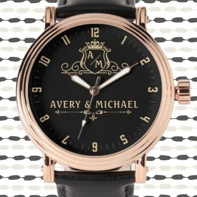 Montre Vintage  Custom Monogram (Créateur téléchargé)