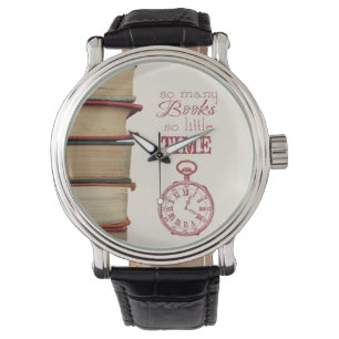 montre vintage d'amoureux des livres "tant de