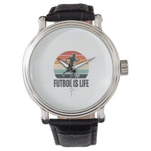 Montre Vintage Futbol Est La Vie Conception De Chemise De