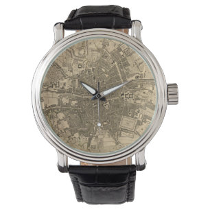 Montre Vintage Map of Dublin Ireland