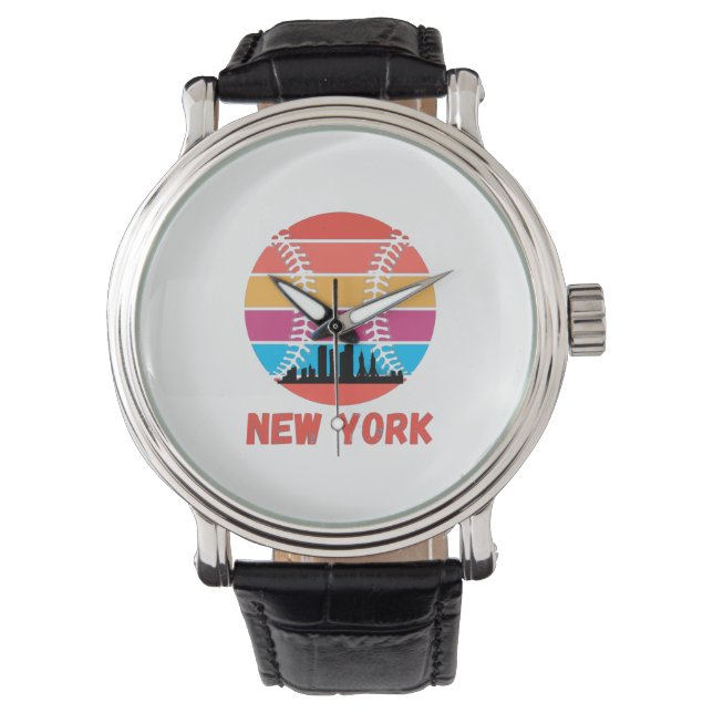 Montre Vintage New York NY City Skyline (devant)