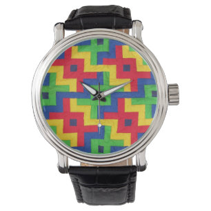 Montre Vintage Patchwork Quilt Photographie