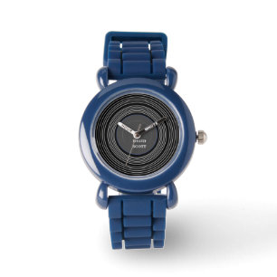 Montre Vinyle Lp noir personnalisé