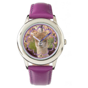 Montre violette en acier inoxydable Alpaca