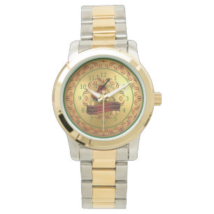 Montre Violon ~ Scroll musical ~ Or "Joyeux Noël"