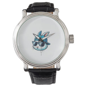 Montre Visage de lapin de Pâques Casquette de baseball Lu