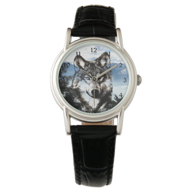 Montre Visage de loup (devant)