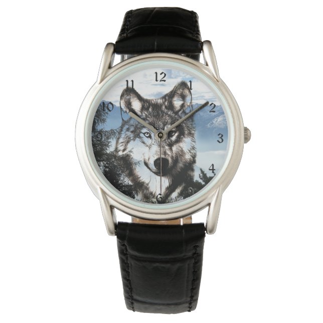 Montre Visage de loup (devant)