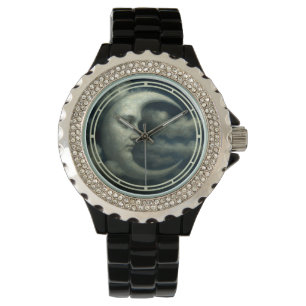 Montre Visage de Lune Croissante