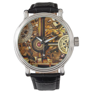 Montre Vitesses punks de rouages de vapeur