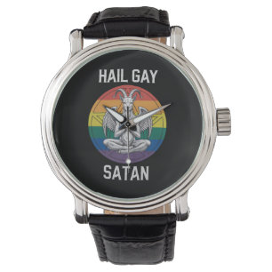 Montre Vive Gay Satan Drôle Gothique Gothique Chèvre LGBT