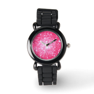 Montre Voir : Étoiles rose brillantes
