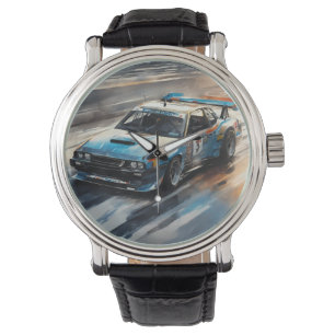 Montre Voiture Sporty Blue Racing