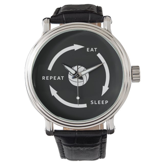 Montre Volleyball Manger Sleep Répéter Le Ventilateur De  (devant)