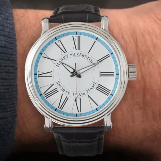 Montre Votre nom et le nom de l'équipe sportive. Ventilat (Créateur téléchargé)