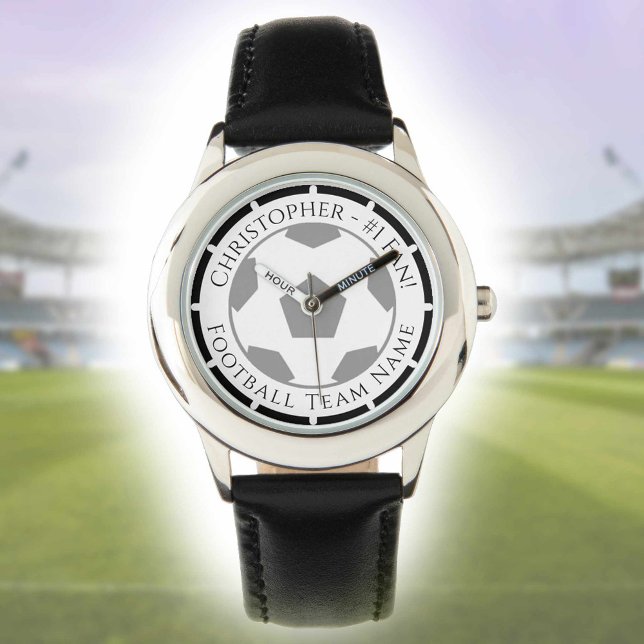 Montre Votre nom plus Football Team Nom Veille (Créateur téléchargé)