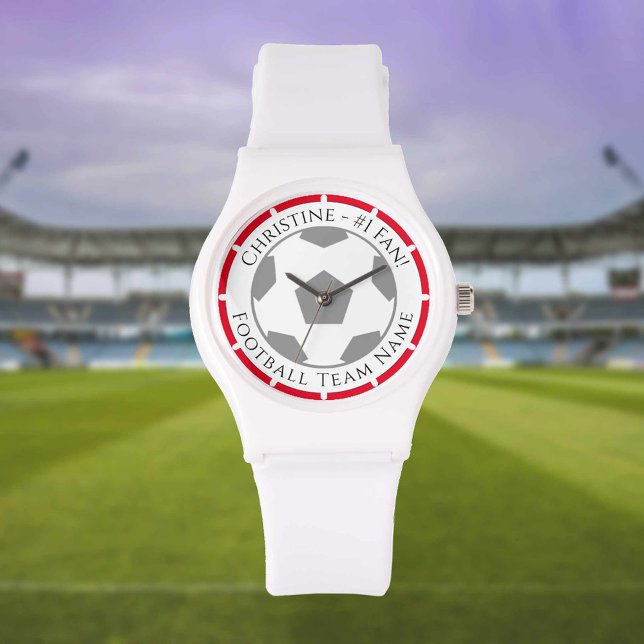 Montre Votre nom plus Football Team Nom Veille (Créateur téléchargé)