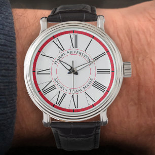 Montre Votre Nom plus Nom de l'équipe sportive