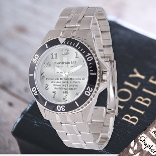 Montre VOTRE SCRIPTURE Christian Veille pour les hommes o