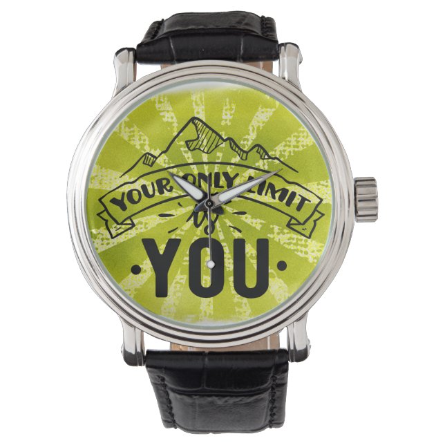 Montre Votre seule limite est votre inspiration motivatio (devant)