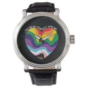 Montre Vous pouvez être vous-même avec moi LGBT Transgenr