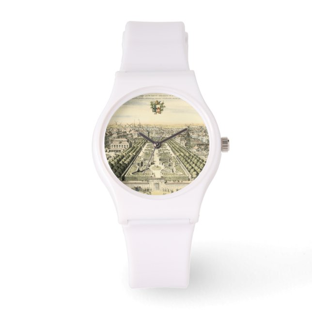 Montre Vue aérienne du jardin formel par Eric Dahlbergh (Recto)