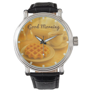 Montre Waffe Belge & Coffee Watch - Good Morning Vibes