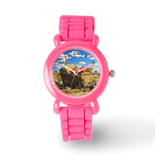 Montre Wagon de paille d'action de grâce en campagne