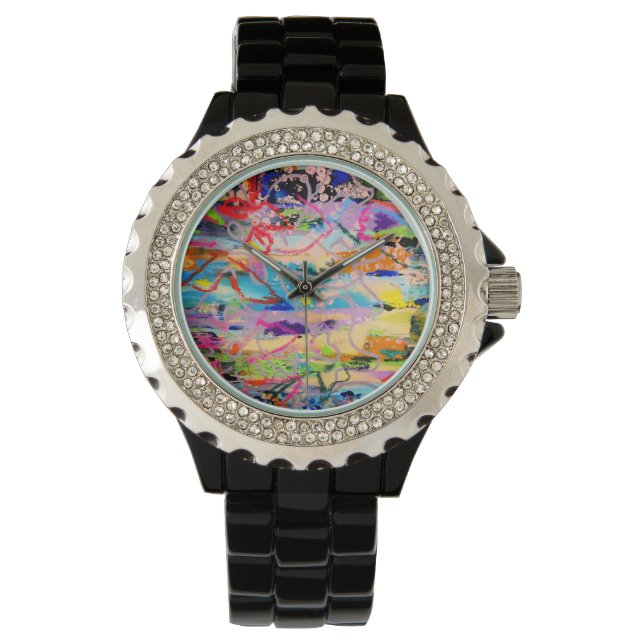 Montre Warm Layers by Lydia's Art Sangria (devant)