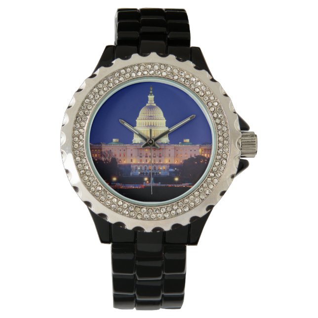 Montre Washington DC Capitol américain à Dusk (devant)