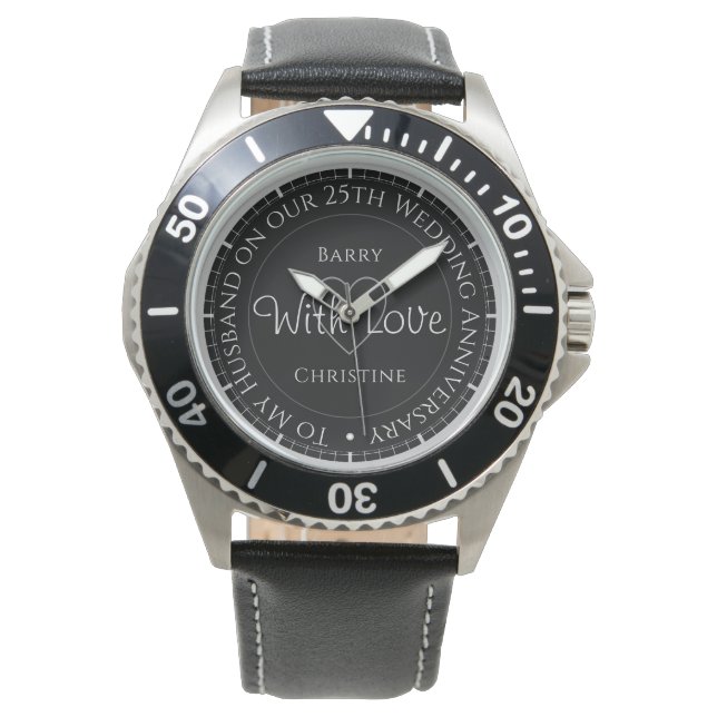 Montre Watch as 25th Wedding Anniversary Gift for Husband (devant)