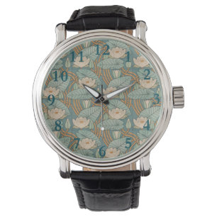 Montre Water Lys Lily Art Nouveau Nature