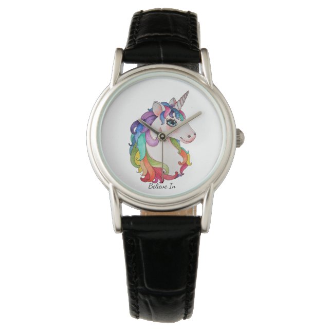 Montre Watercolor Unicorn (devant)