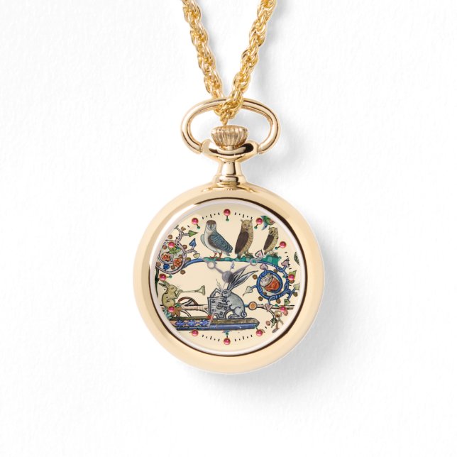 MONTRE WEIRD MÉDIÉVAL BESTIAIRE FABRIQUANT DE LA MUSIQUE  (Recto)