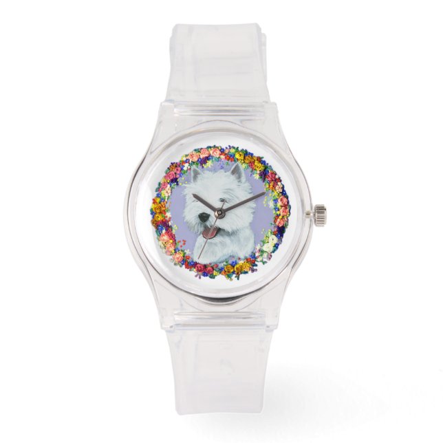 Montre Westie Floral (Recto)