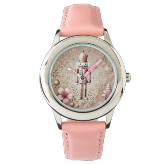 Montre Whimsical Elegant Pink & Gold Pastel Nutcracker