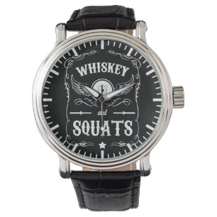 Montre Whiskey et postures accroupies - "haltérophilie"