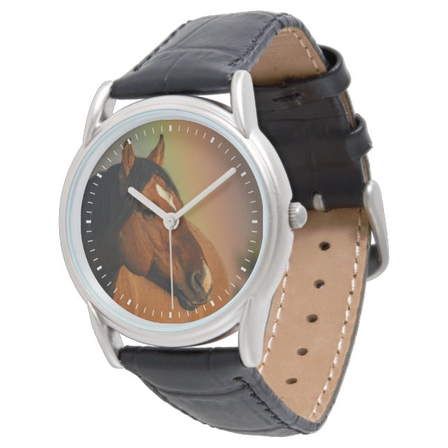 Montre Wild Stallion, Golden Light and Rainbow (Incliné)