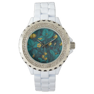 Montre Wild strawberries, yellow and blue