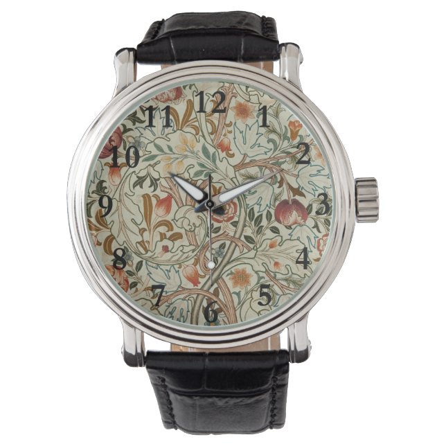Montre William Morris Acanthus Broderie Motif Floral (devant)