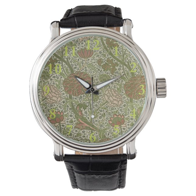 Montre William Morris Cray Fleur de Sage Floral Botanique (devant)