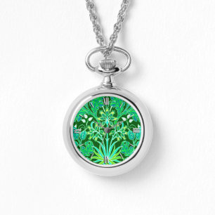 Montre William Morris Hyacinth Imprimer, Emerald Green