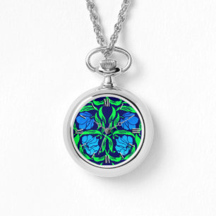 Montre William Morris Pimpernel, Cobalt Blue et Green
