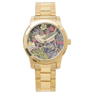 Montre William Morris Strawberry Thief Floral Art nouveau