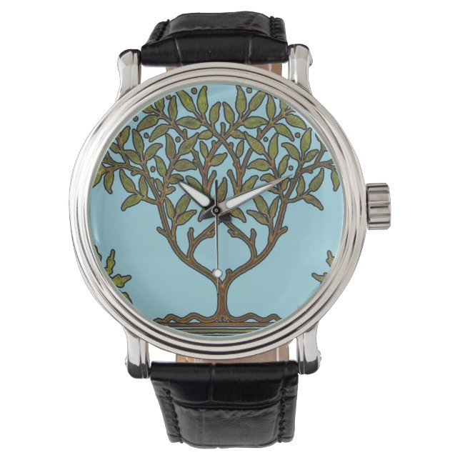 Montre William Morris Tree Frieze Fond d'écran floral (devant)