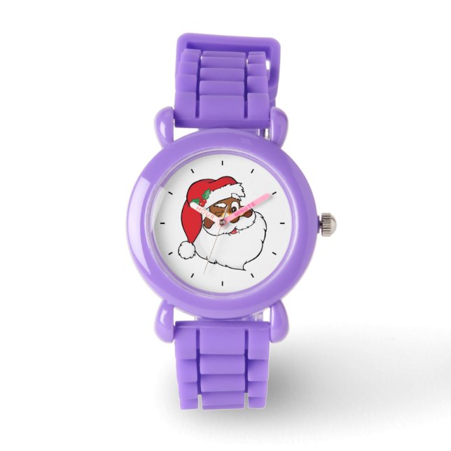 Montre Winking Black Père Noël Garder des secrets de Noël (Recto)