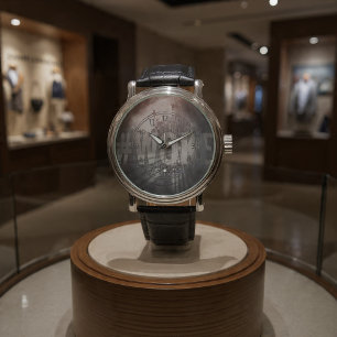 Montre #WOKE (rouge, noir, gris)