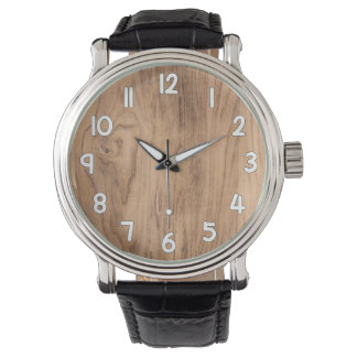Montre Wood Texture Wrist Watch – Natural Rustic Timepiec